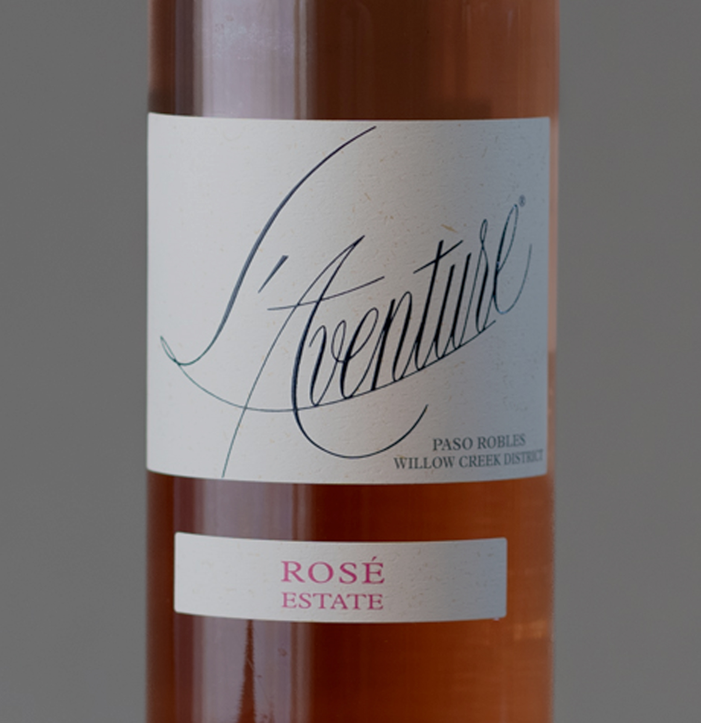 Image of Close Up of Rosé Label